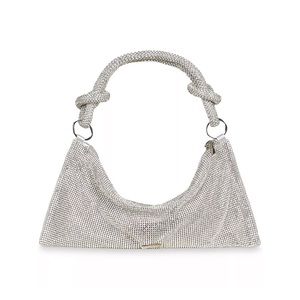 cult gaia hera nano rhinestone shoulder bag clear color